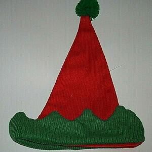 LED Light Up Christmas Elf Hat Red and Green by Merry Brite